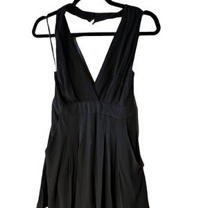 Lush Halter romper low back halter romper  szS Charcoal Grey